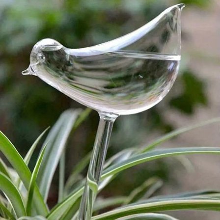 10 stk. Selvvannende fugleformet globusplante i transparent glass
