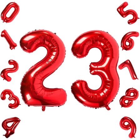 Røde Nummer 30 Balloner, 40 Tommer Fødselsdagsnummer Ballon Festdekorationer Tilbehør Helium Folie Mylar Digitale Balloner (rød Nummer 30)