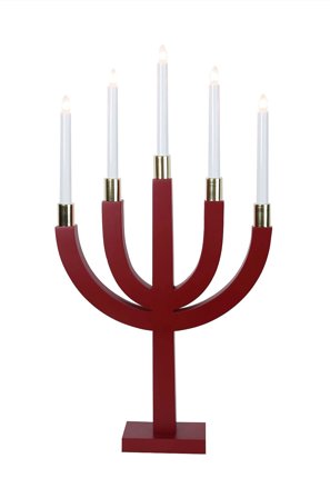 Star Trading - Sähkökynttelikkö Elias - Punainen - Sähkökyntteliköt - - Homeroom