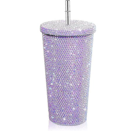 Bling Diamond Vandflaske med Glitter og Låg