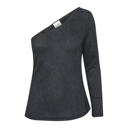 My Essential Wardrobe Round-neck Strik Blå, Dame Striktrøjer