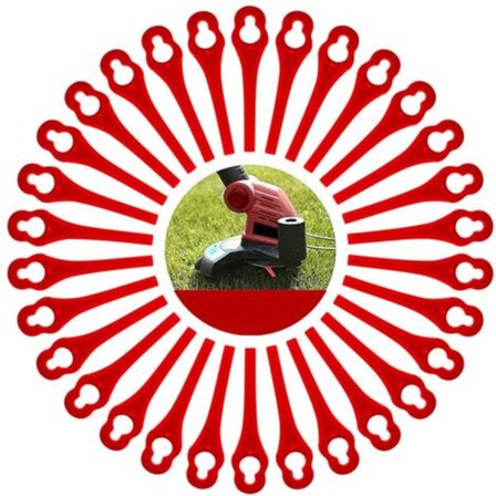 50 kpl:n vaihtoterät Florabest Edger LIDL FRTA 20 A1,FAT 18B2, FAT 18B3 -yhteensopiva, lisävaruste raivaussahaan