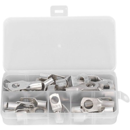 30 KPL Raskaan Sarjan Kaapelikengät SC16 SC25 SC35 Valikoitu Tinattu Kupari Silmukka Putkimainen Rengasliitin SC, DUBUNS