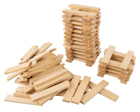 MYPAUZE Byggklossar trä 12x2,5x0,8cm 200st - Lyreco - Skola och förskola - Lekmaterial - Bygglek, konstruktion och mosaik
