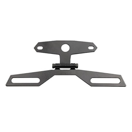 Taitettava rekisterikilven takavalon pidike, säädettävä kilven pidike moottoripyörän tuki takavalon pidike takakiinnike moottoripyörälle Atv (2 kpl)