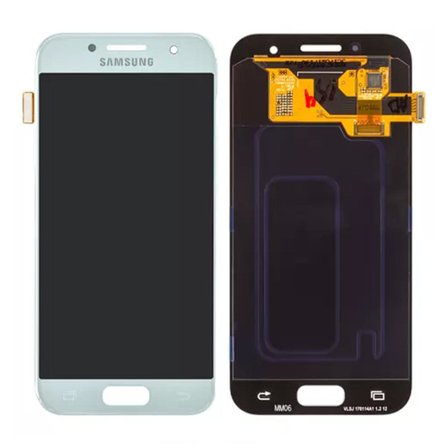 Samsung Galaxy A3 2017 (SM-A320F) LCD Skärm med Display Original - Blå