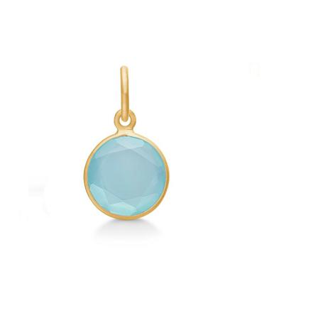 Frk. Lisberg, Cat pendant aqua chalcedon Niebieski, Kobieta, Rozmiar: ONE Size