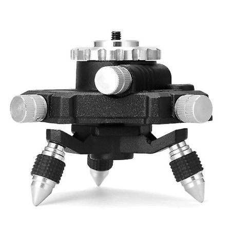 360° Kiertävä Alumiiniseosjalusta 1/4'' Liitäntä Hienosäätö Tripod Jalusta Lasermittaukselle