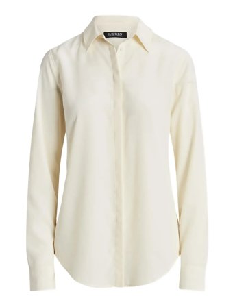 Lauren Ralph Lauren | Classic Fit Crepe Shirt | S