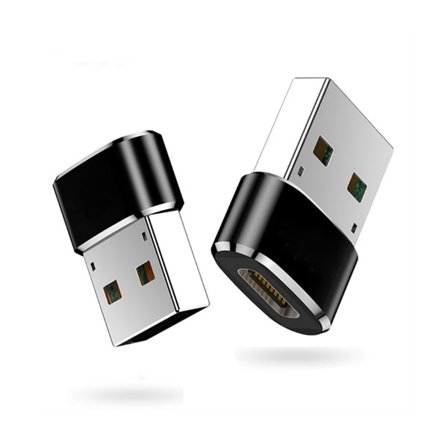 (2st) USB-adapter - USB typ A (hane) till USB-C (hona) - USB 3.1