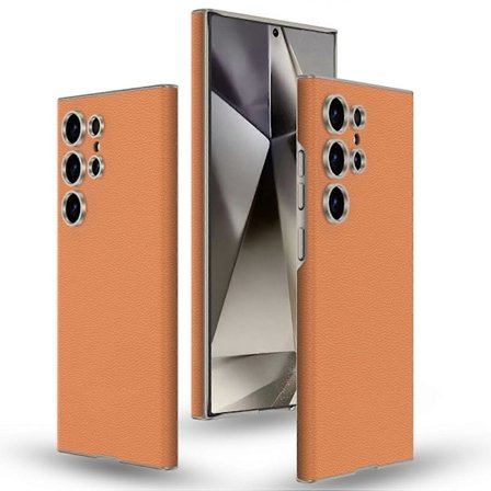 GKK Skal för Samsung Galaxy S24 Ultra PC+PU Fodral Skin-Touch Slim Telefonfodral - Titan Svart