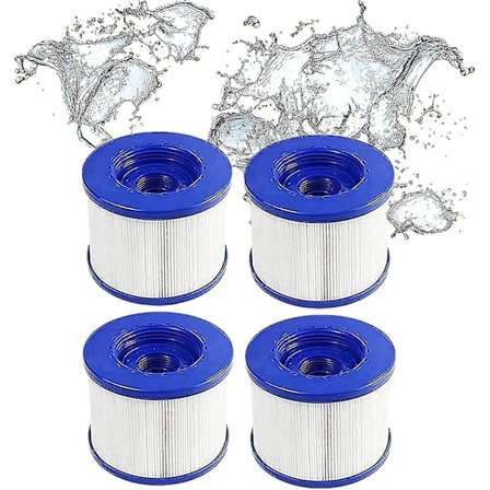4-pak Hot Tub/Clever Spa Kompatible Filterpatroner med Gevind til Span1407535/filter til Mspa, til Spa Pool Filter Vedligeholdelseskit_(Guangua