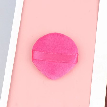 1/2/4 STK Mini Ansigts Makeup Svamp Kosmetik Vaskbar Letvægts Trekant Velvet Pudderkvast Pizza Mel