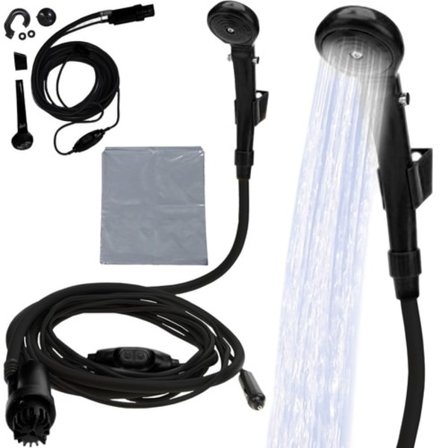 Campingdusch med Vattenpump - Portabel dusch för camping
