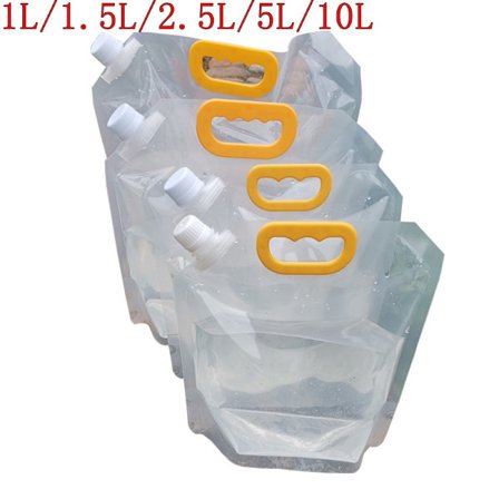 1,5L ulkokäyttöön Kannettava vesipussi muovinen kokoontaitettava astia