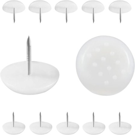 16 stk. møbelfødder i nylon, møbelpuder søm 20 mm diameter møbelglidesøm til møbelfødder