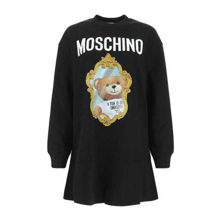 Moschino, Short Dresses Zwart, Dames, Maat:XS