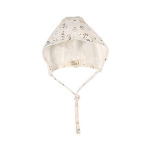 My Little Cozmo Cream Flower Baby Hat 6-9 Months - Headwear - 6-9 months - Cream