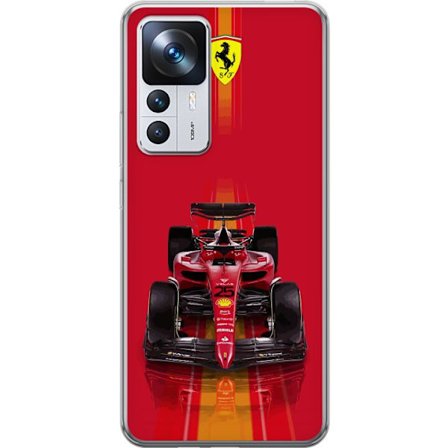Yhteensopiva Puhelinkuori Xiaomi Xiaomi 12T Ferrari Formula 1 -auto ikonisessa punaisessa muotoilussa urheilullisella tarkkuudella