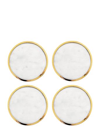 Marble Coasters 4Pcs Home Textiles Kitchen Textiles Placemats Monivärinen/Kuvioitu Hilke Collection