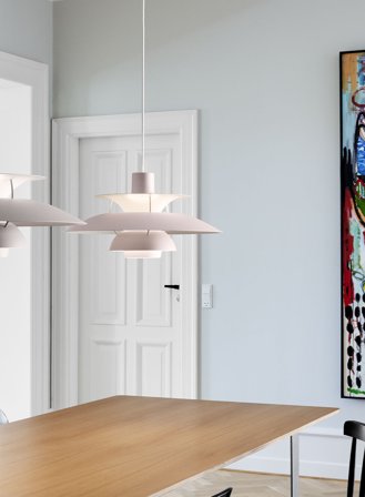 PH 5 taklampe Ø50 - monochrome pale rose