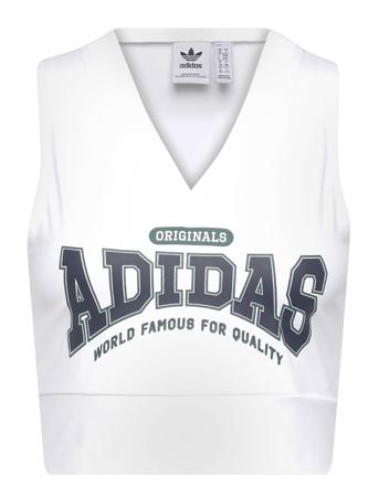 Adidas Originals Class Of 72 Crop Vest Vests Knitted Vests Valkoinen Adidas Originals