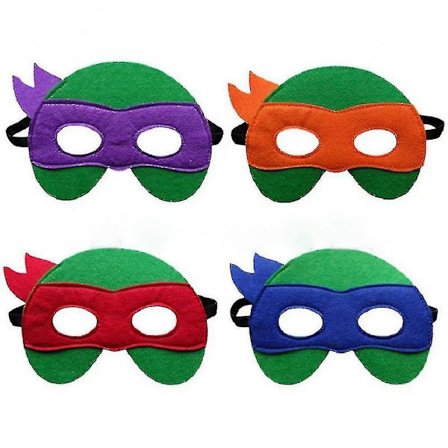 Halloween Filtmasker för Barn - Teenage Mutant Ninja Turtles - 4-pack