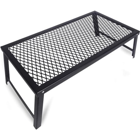 Sammenleggbar bålgrill - Grill i støpejern for matlaging over åpen flamme, campingutstyr for grill, piknik, fotturer