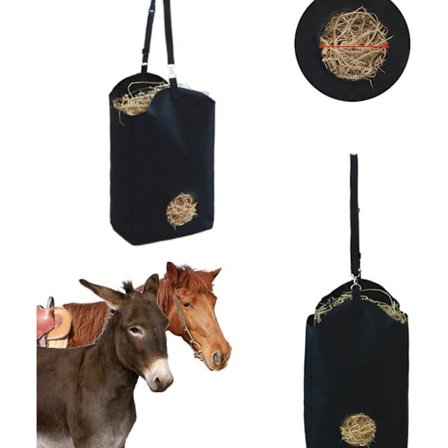 1 stk Stor høpose, lavet af Oxford stof, til heste til