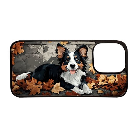 Barn Söt Tecknad Border Collie Hund iPhone 13 Mini Mobiltelefon Skal