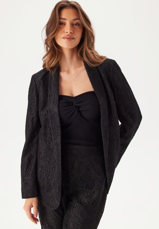Pieces Pcbosulla Lace Blazer Black Vaatteet