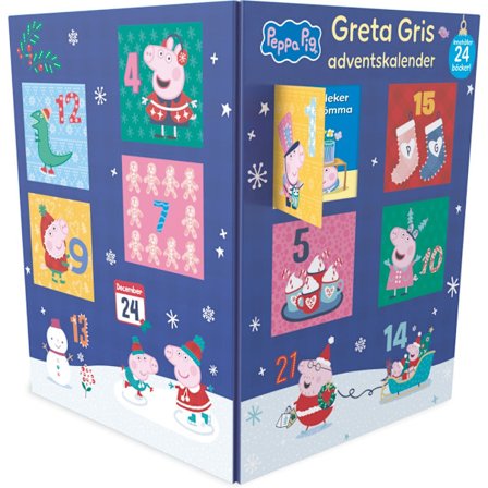 Greta Gris adventskalender (blå) (bok)