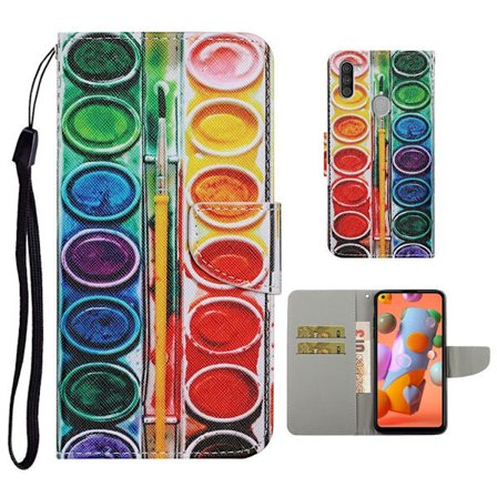 Wonderland Samsung Galaxy M11 / A11 Flip Etui - Palette