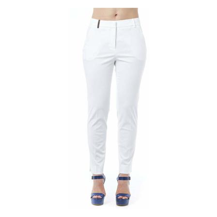 Peserico, Pants Wit, Dames, Maat:L