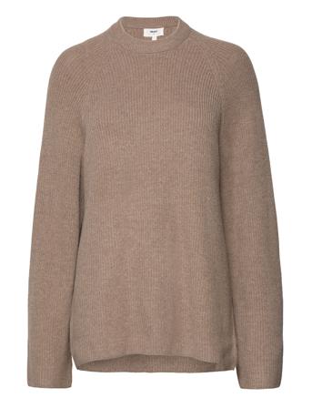 Objmalena L/S Knit Pullover Pullover Beige Object*Betinget Tilbud