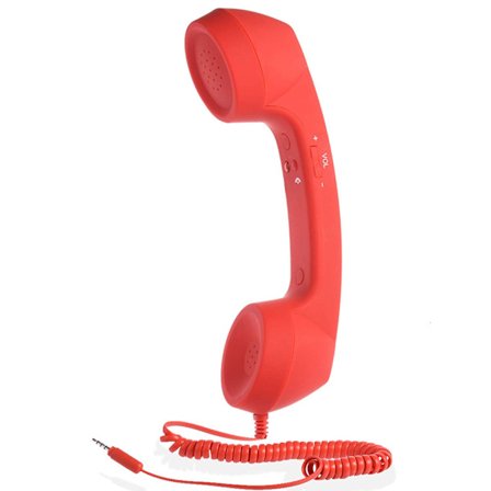 Retro Klassisk 35mm Telefon Håndsæt Mini Mikrofon til Smartphone Opkaldsmodtager