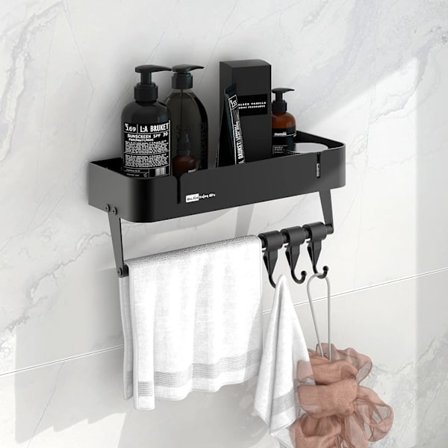 Dusjhylle uten boring, baderomshylle, dusjkurv for bad og kjøkken