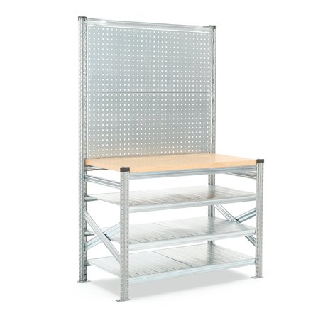 Werkbank TRANSFORM mit Werkzeugtafel, 1972/916x1200x600 mm