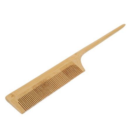 Bambus skjeggkam Profesjonell hjemmefrisørsalong Myke tenner Hårfjerningskam Stylingverktøy for menn kvinner