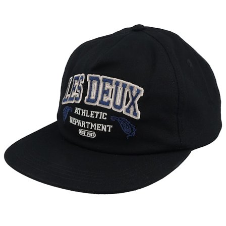 Les Deux - Schwarz snapback Cap - Paisley Organic Cap Black Snapback @ Hatstore