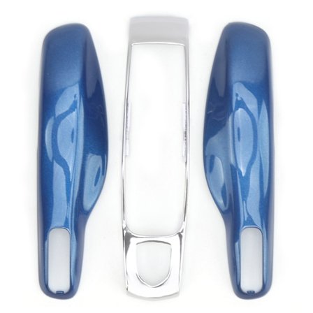 Auton avaimen kuori Trim suojakotelo Sopii Porsche 911/Panamera Macan Boxster (sininen hopea)