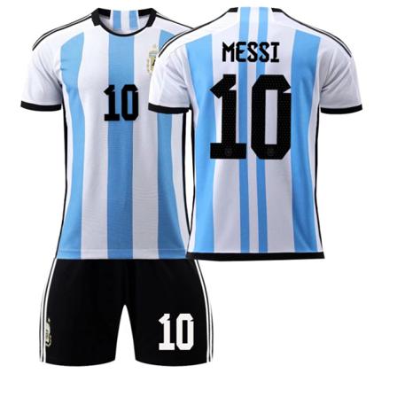 Qatar World Cup 2022 Argentina Fotbollsdräkt - Blåvit 28