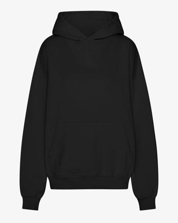 Organic Oversized Hood - Deep Black - Female - XL