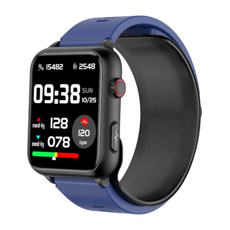 INF Smartwatch med stor skärm / blodtryck, puls, blodsyre