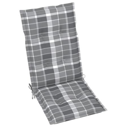 Vidaxl Dynor För Trädgårdsstolar 6 St Grått Rutmönster 120x50x7 Multifärg