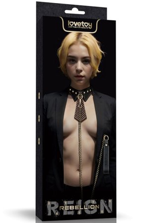 Lovetoy Rebellion Reign Collar With Chain - Woome.pl