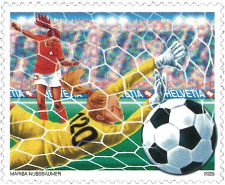 Schweiz - Kvindernes Europamesterskab i fodbold - Postfrisk frimærke