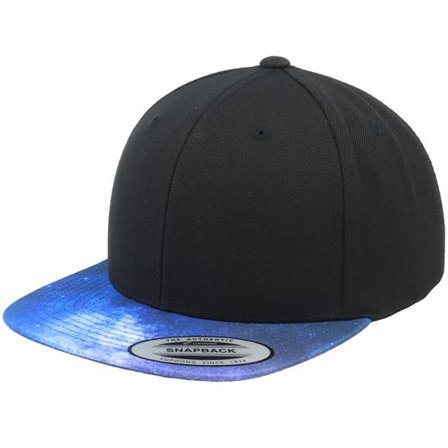 Yupoong - Svart snapback Keps - Kids Black/Space Snapback @ Hatstore