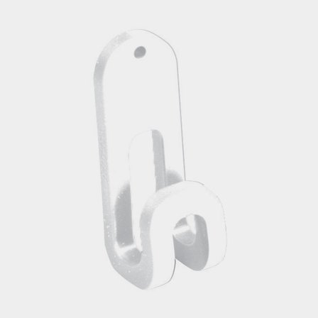 Ganchos de suspensión Nuova Rade Store-All, 7.5 x 3 cm, blanco, paquete de 2, sin soporte