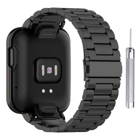 Xiaomi Mi Watch Lite / Redmi Watch 304 urrem i rustfrit stål - Sort